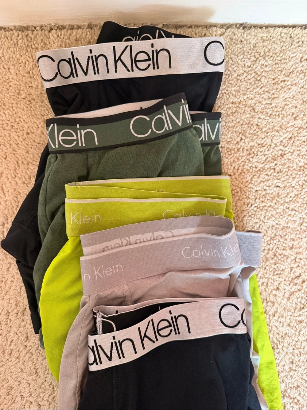 Calvin Klein Men’s Cotton Stretch Boxer Briefs - Set of 5 Assorted Colors